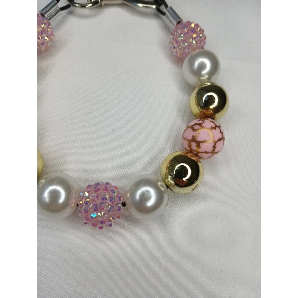 Handmade Make Me Shine Beaded Dog Puppy Collar Necklace Jewelry Durable S 11.25